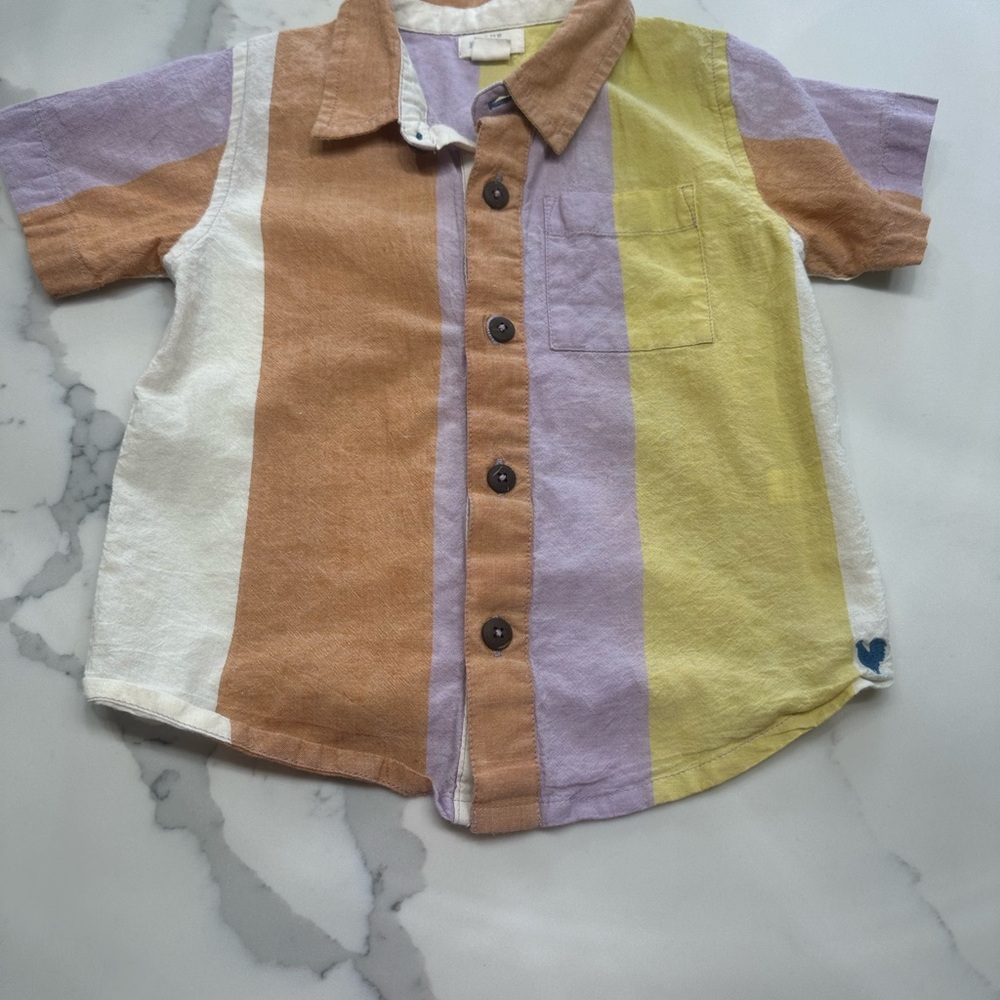 Blue Rooster Jack Shirt — Stripes 3Y
